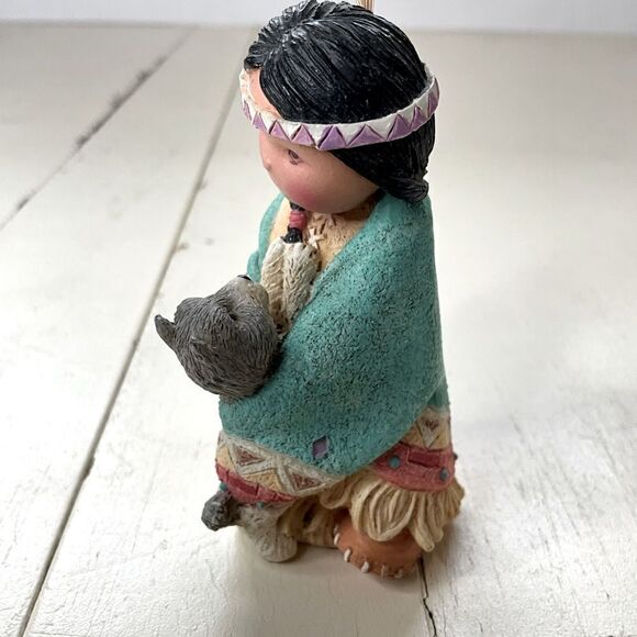 Enesco 1994 Friends of The Feather Dances With Wolf Vintage Collectable Figurine - Picture 4 of 9
